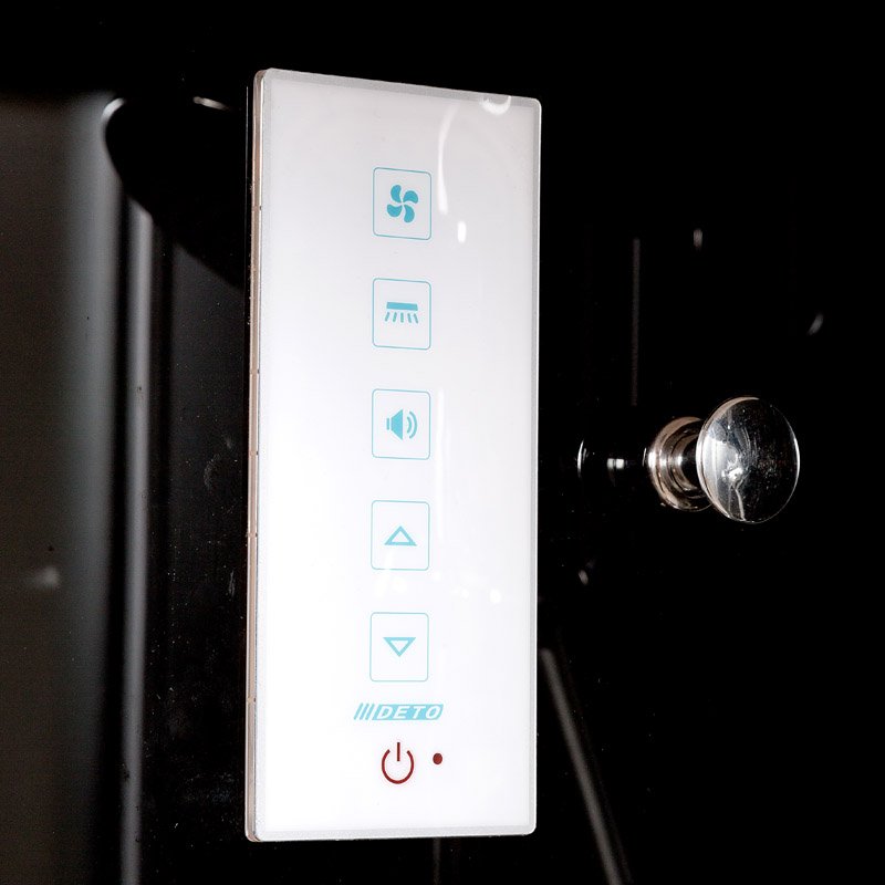 V1015 Душевая кабина DETO Серия V B01S+ эл. BLACK - Вид №15