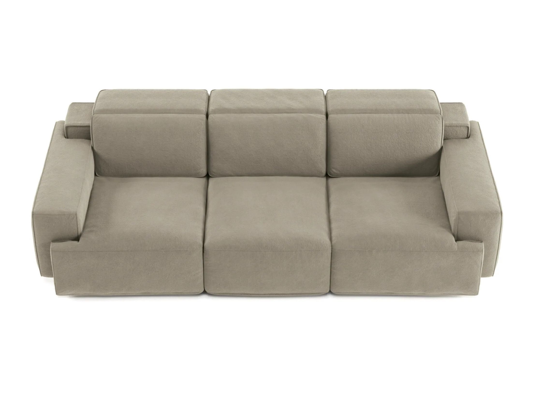 3-местный тканевый диван с откидной спинкой Natuzzi Italia IAGO ARCH-00046679 - Вид №1