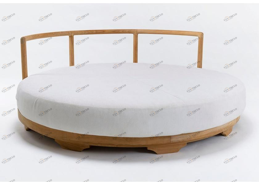 Unopiù Садовая кровать из акрила и тикового дерева Pevero Peviso