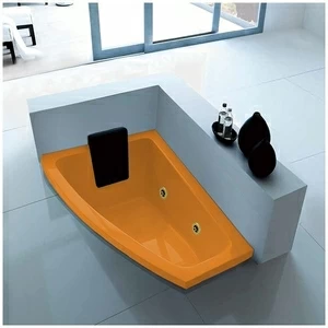 Ванна с гидромассажем оранжевая с золотом Gruppo treesse Asyx SXSTXV826BOZ