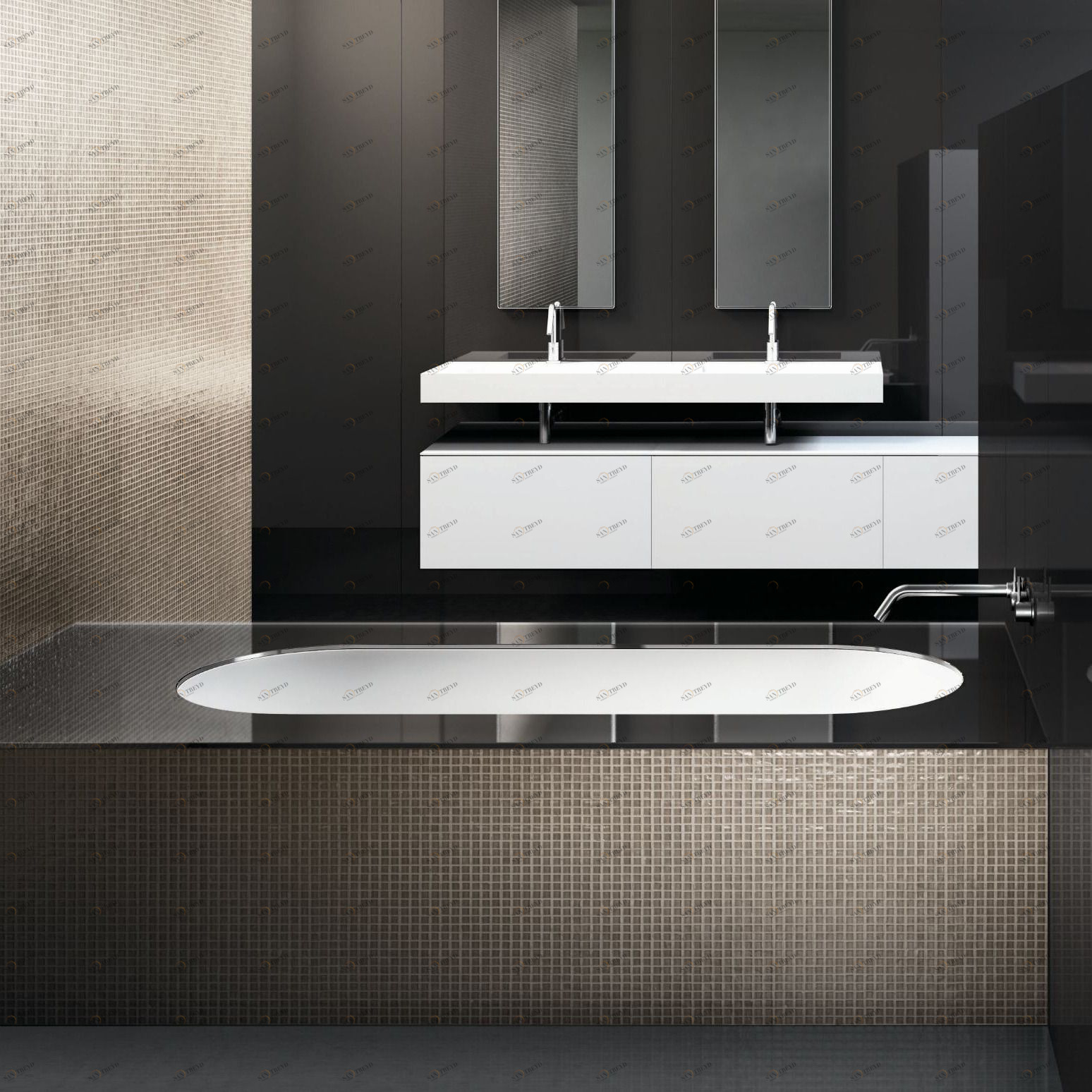 E .CPE.180.080.00 Eclettico Collection ванна Makro 46520