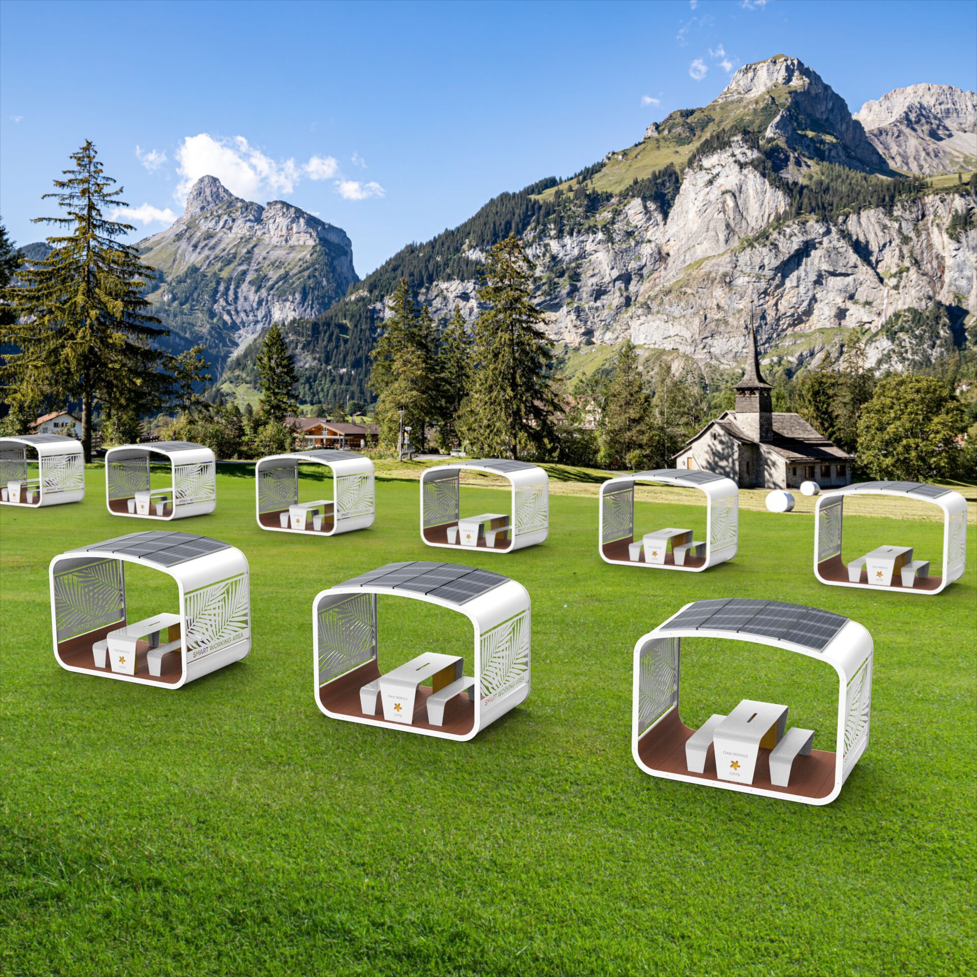 Умная беседка для общественных мест CITYSì OASI DIGITALE ARCH-00094101 - Вид №5