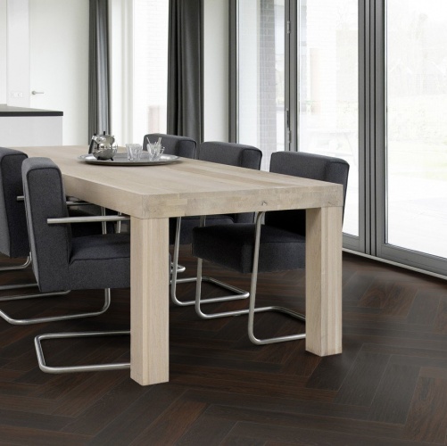 Паркет Ёлка Solidfloor New classic Лувр 1126206 Дуб Натур (Рельефная) 610х122 мм 1500200201 - Вид №6