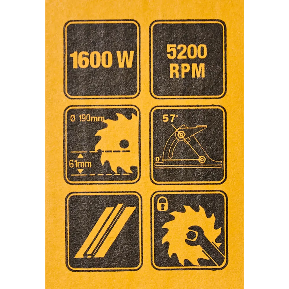 Циркулярная пила DeWalt DWE576K, 1600 Вт, 190 мм 81976527 STLM-2128606  - Вид №6