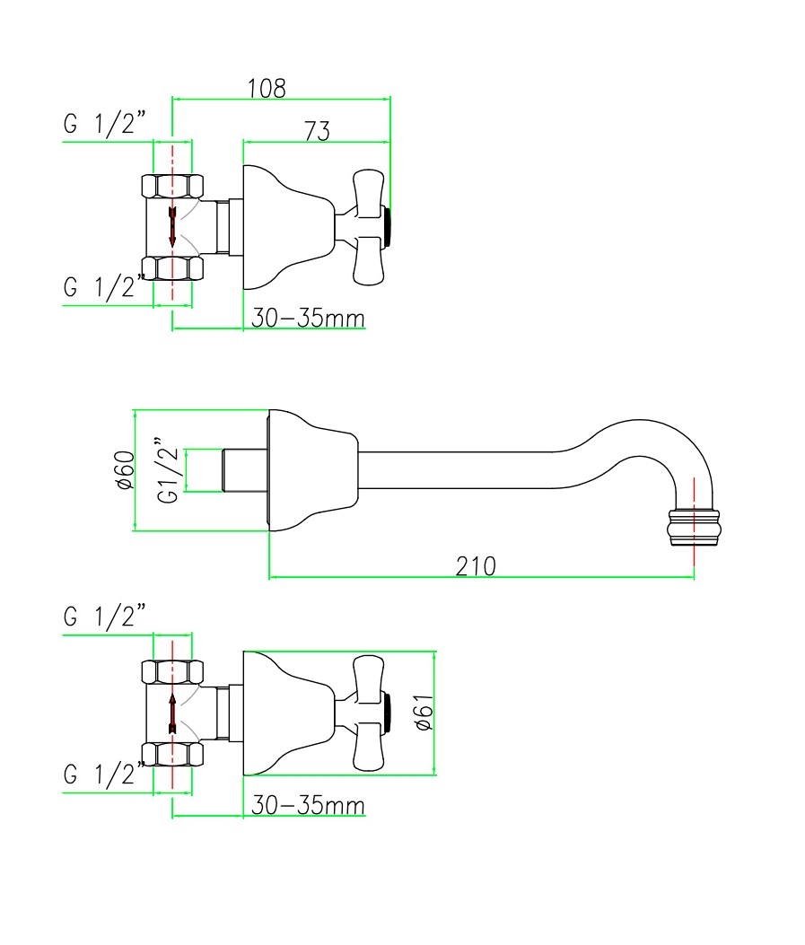 AM750404065 Смеситель для раковины Webert Armony - Вид №2
