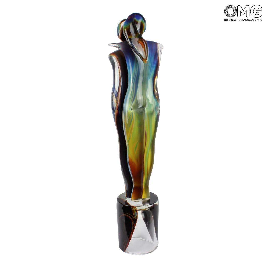 242 ORIGINALMURANOGLASS Скульптура Влюбленные - автор Andrea Tagliapietra - муранское стекло OMG 18 см  - Вид №1