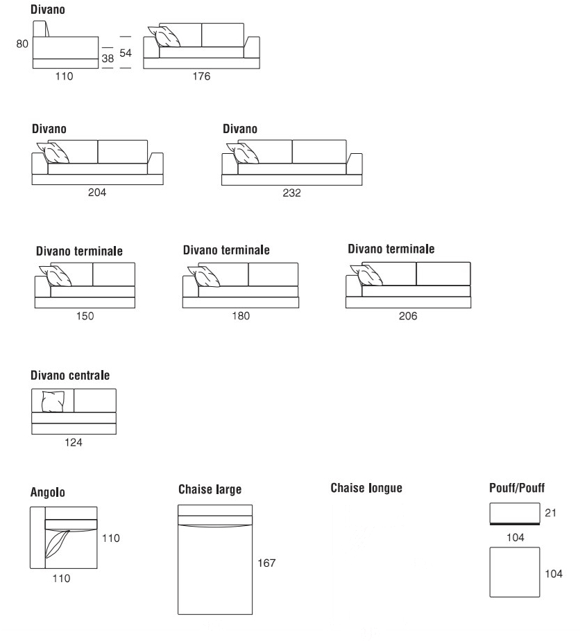 Former In Italia Модульный тканевый диван My way sun-id-1419026 - Вид №1