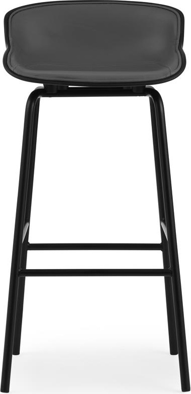 604077 Барный стул 75 см Передняя обивка Сталь Черный / Ультра Кожа Normann Copenhagen Hyg  - Вид №1