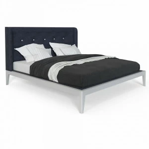 Кровать двуспальная 160x200 темно-синяя Fly soft new BRAGIN DESIGN ДИЗАЙНЕРСКИЕ 256417 Белый;синий