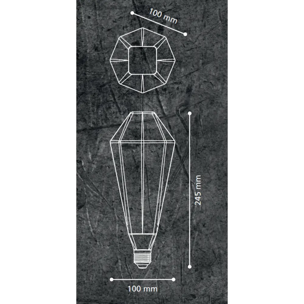Лампа светодиодная Eglo T100 E27 220-240 В 4 Вт декоративная 120 лм теплый белый свет цвет коричневый 84851122 STLM-2163266  - Вид №3