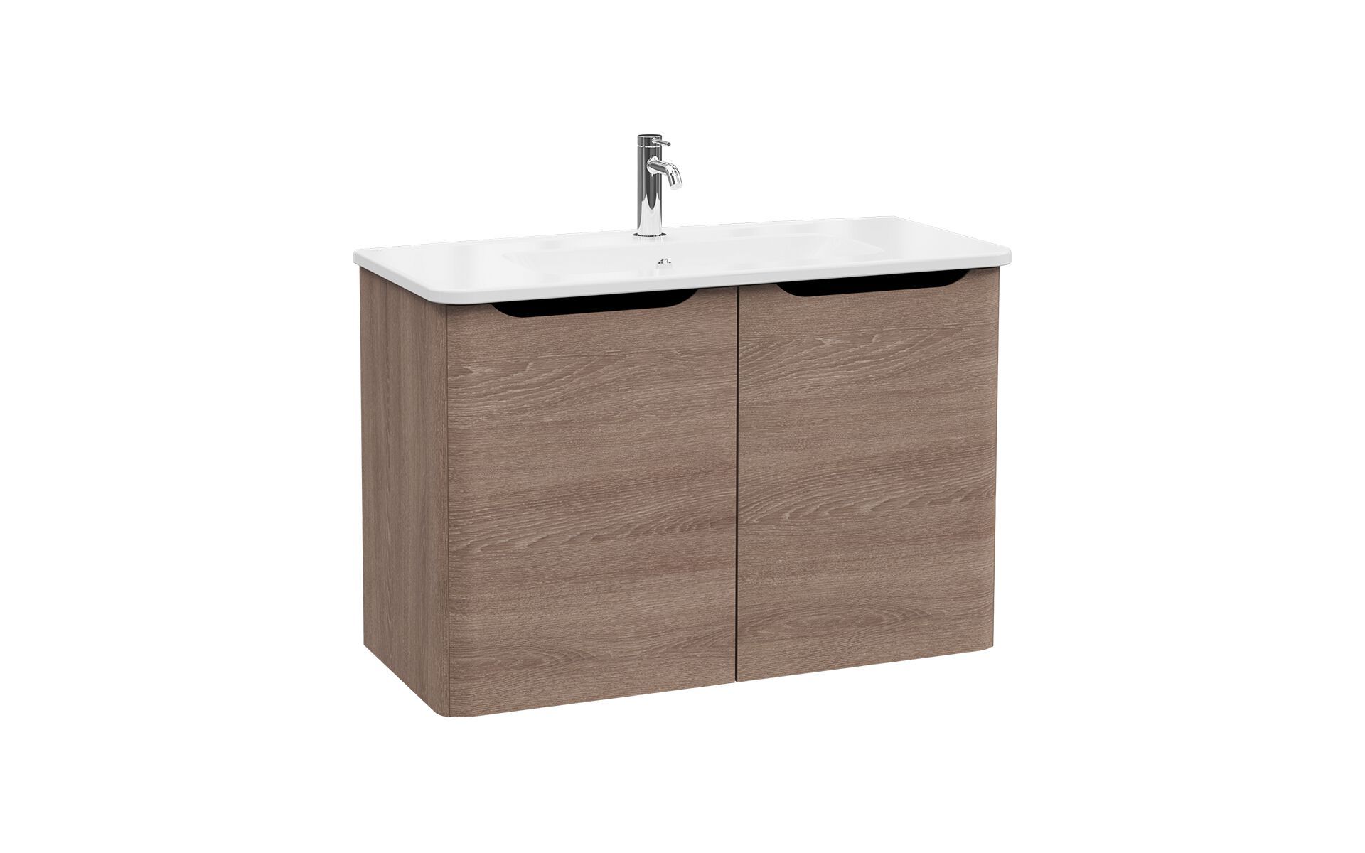 Подвесной шкаф для умывальника со встроенной раковиной VitrA Bathrooms Integra Round ARCH-00049453 - Вид №4