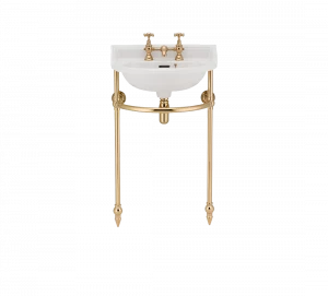 Gentry Home Таз большой белый Victorian Темное золото GH101570