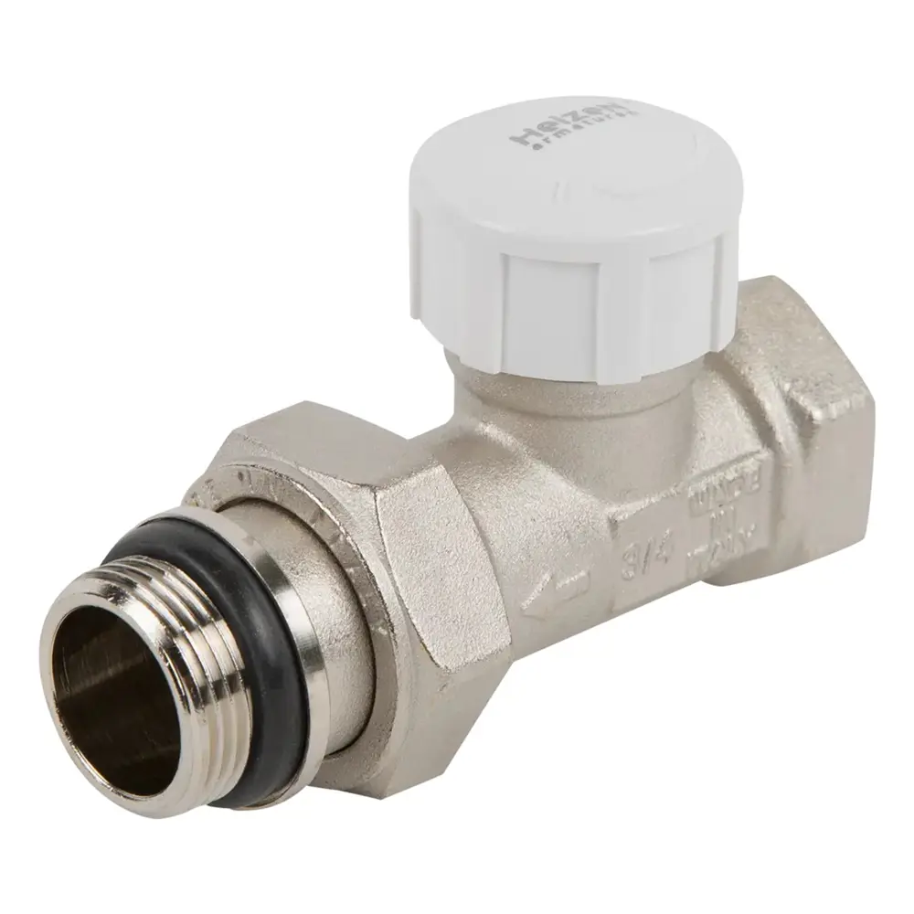 Термостатический клапан Heizen для радиатора прямой 3/4" с полусгоном 15128816 STLM-0005506