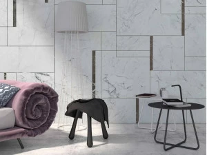 YO2 Геометрические виниловые обои с эффектом мрамора Cast icons