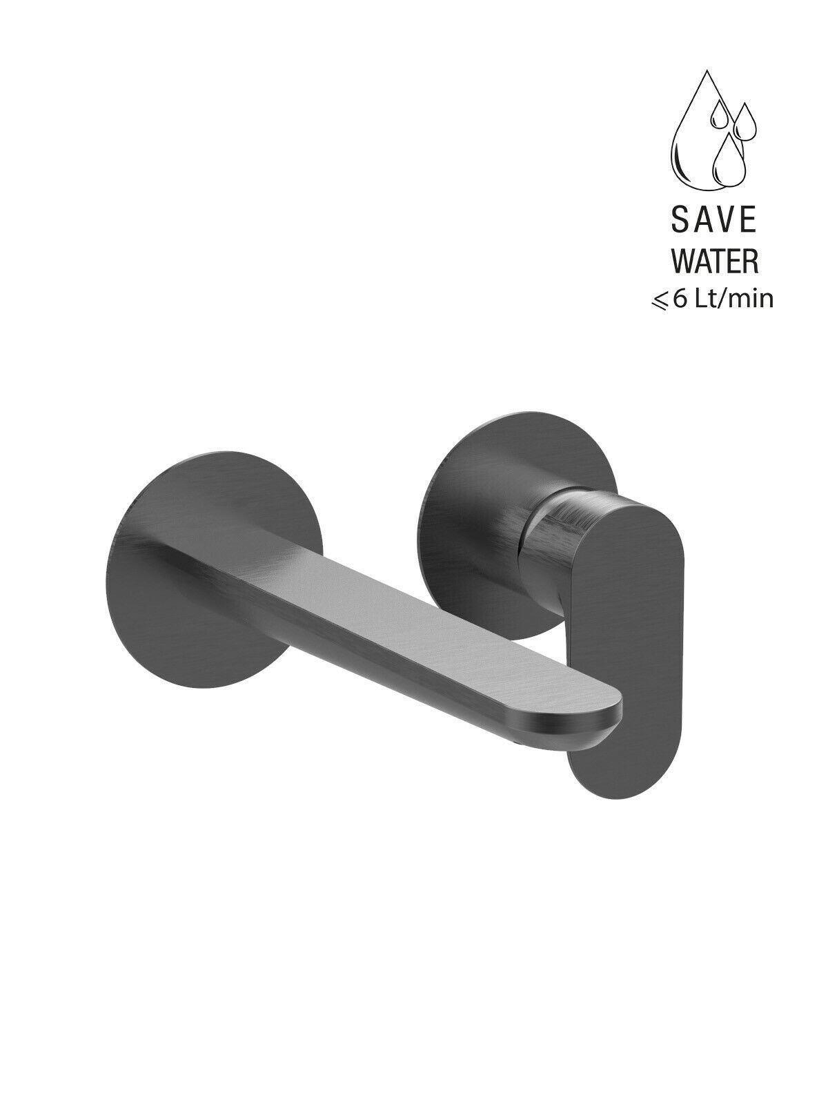 Настенный смеситель для раковины без слива с ограничителем расхода Rubinetterie Frattini Lea ARCH-00000218 - Вид №8