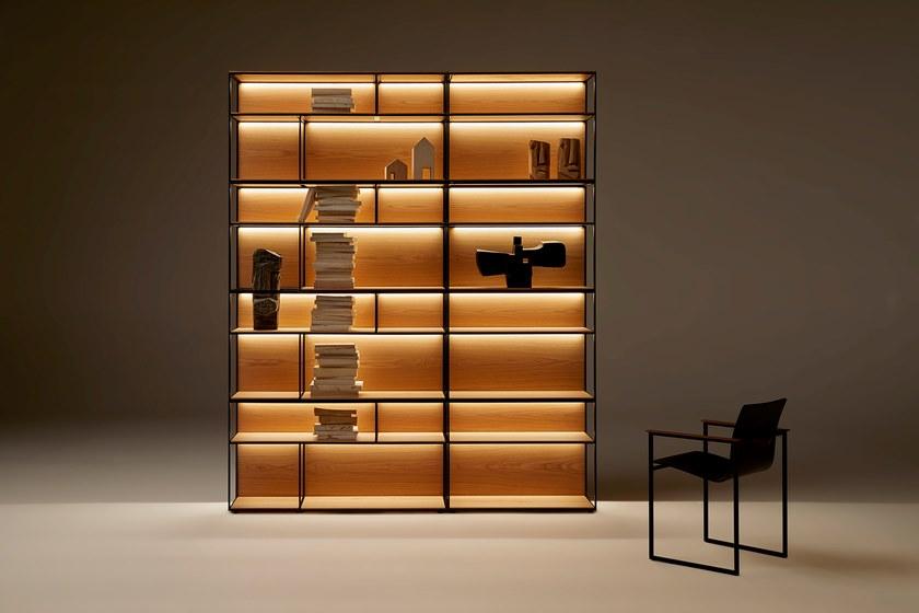 José Martínez Medina Открытый книжный шкаф с подсветкой Blacktone sun-id-1514520 - Вид №1