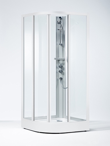 626334 IFO Душевая кабина круглая из кварца SKR VK, Pillar luxury SP V Art Solid