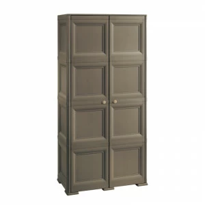 Шкаф бельевой пластиковый серый с 4 секциями 164 см Omnimodus TONTARELLI ДЛЯ ЖИЗНИ 012102 Серый