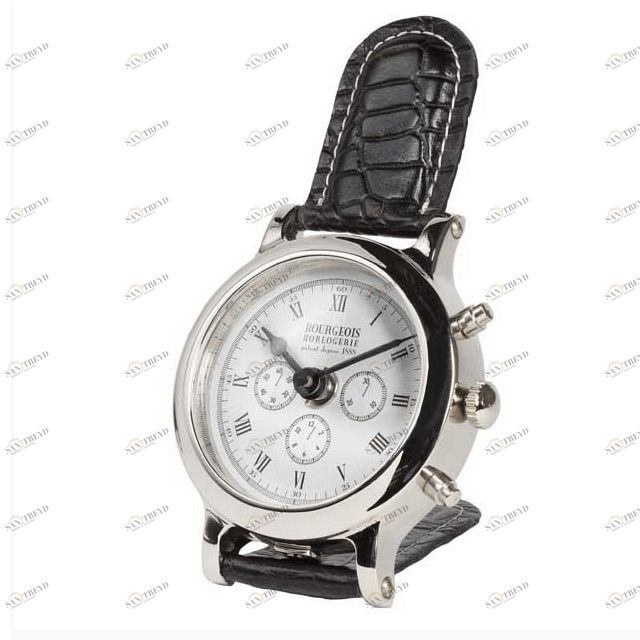 Часы Bourgeois от Eichholtz EICHHOLTZ ДИЗАЙНЕРСКИЕ, EICHHOLTZ 062388 Хром;черный 