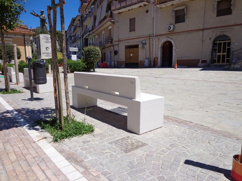 Manufatti Viscio Скамья из композитного материала в современном стиле со спинкой  Cc 25  - Вид №5