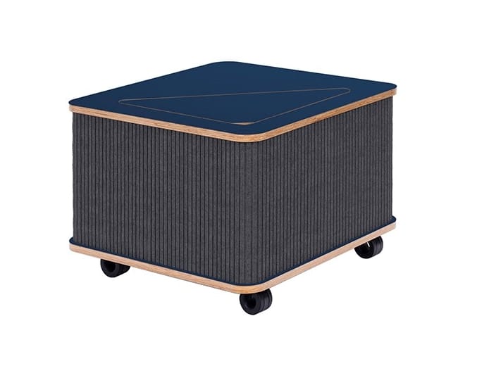 Низкий журнальный столик из войлока с колесами Askia THE CATCHER ARCH-00150503 - Вид №4