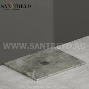 DT100AG Душевой поддон 100x80 керамический Globo