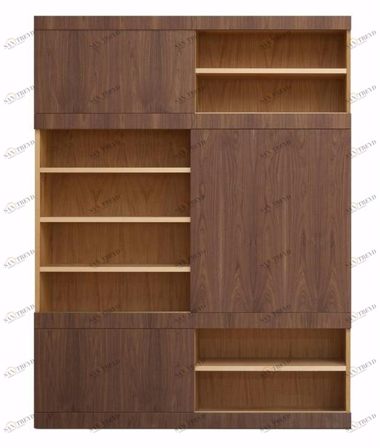 Morelato Модульный книжный шкаф из вишни и ореха  Art. fs3510599 