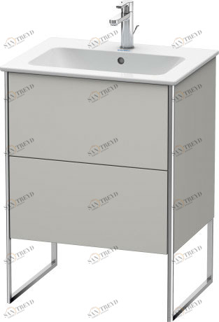 XS444500707 XSquare Тумбочка напольная Бетонно-серый матовый декор Duravit