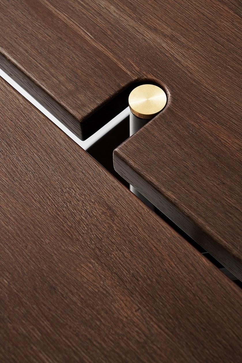 District Eight Выдвижная консоль из стали и дерева Stacking M234-dl  - Вид №5