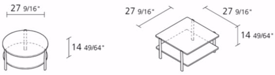 Alias Круглый журнальный столик из мдф Eleven sun-id-1464586 - Вид №4