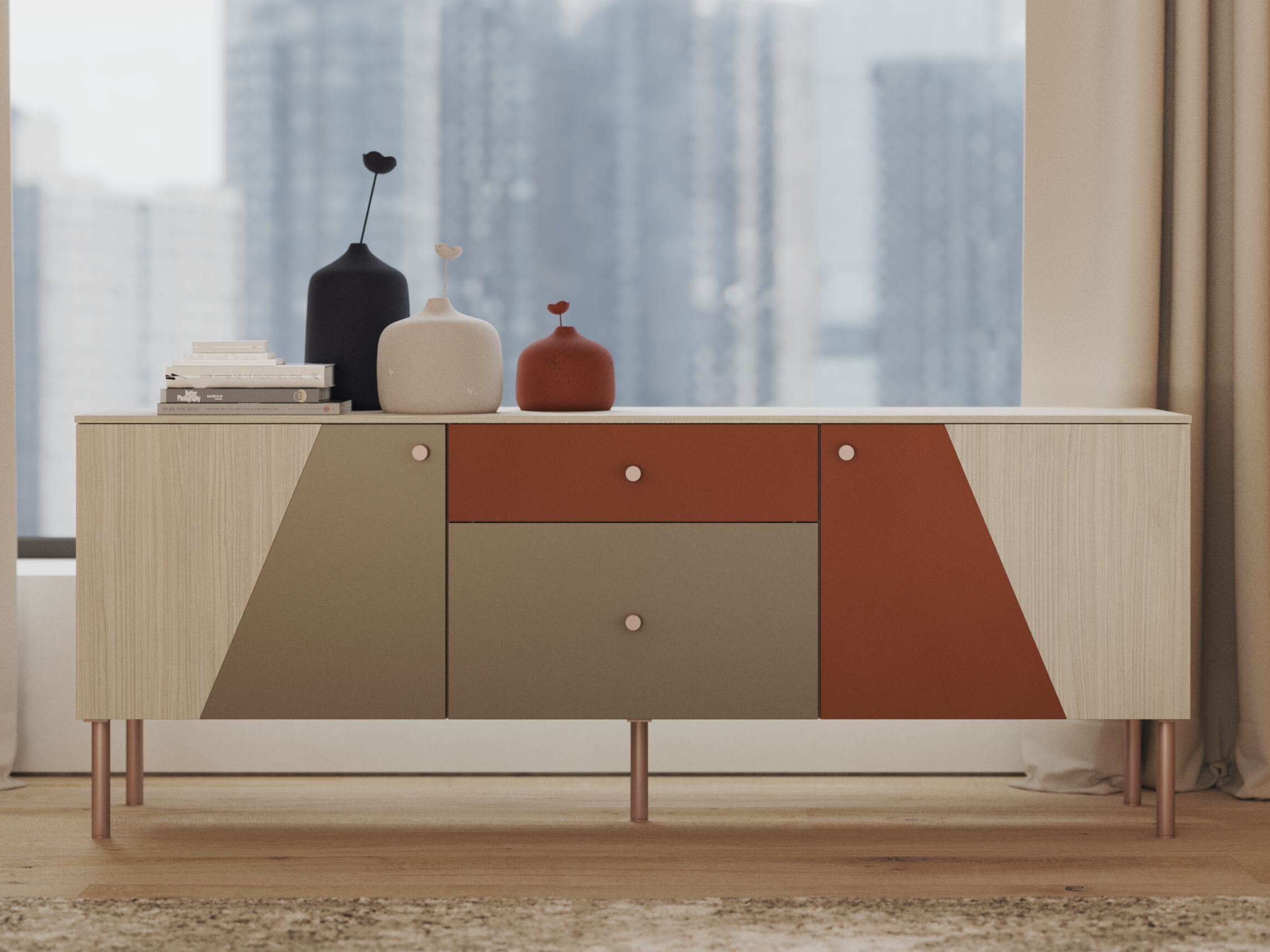 Шкаф с ящиками Giessegi день за днем ARCH-00015062