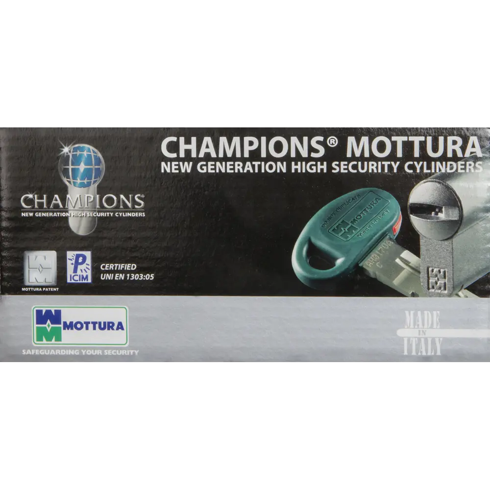 Цилиндр Mottura Champions 31 C31F363601C5, 31x10x31 мм, ключ/шток, цвет матовый никель, без вертушки STLM-2163537 - Вид №3