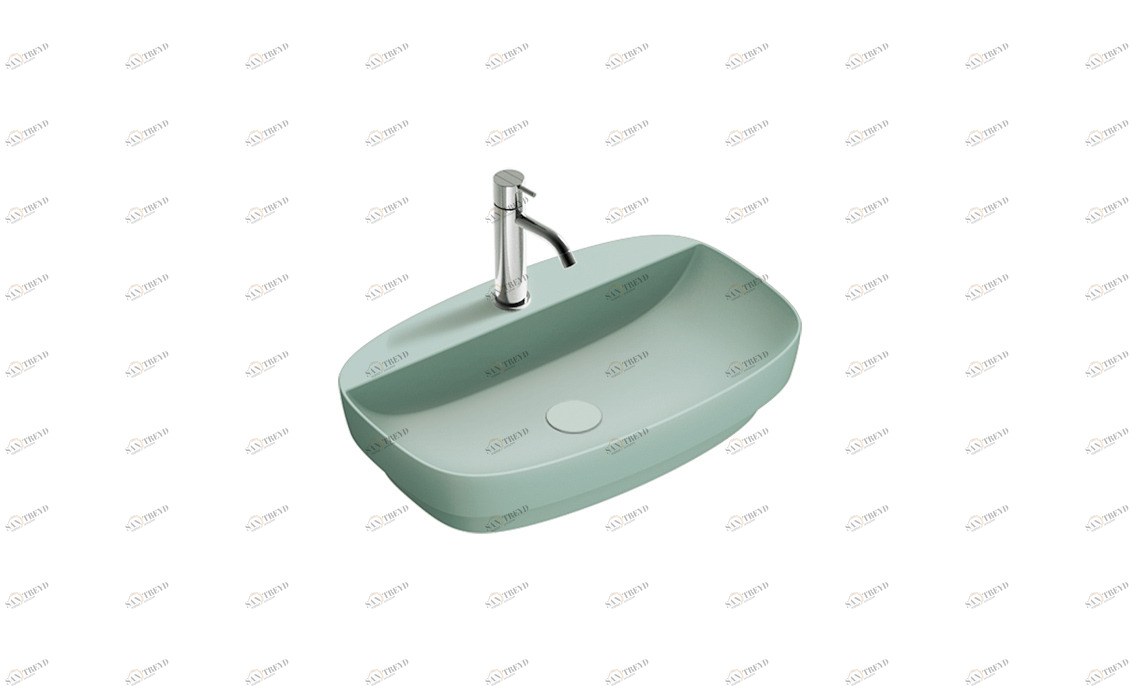 165GRLXNVS Накладная раковина на столешницу  овальная CERAMICA CATALANO Colori