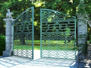 Fabbridea Двустворчатые распашные ворота из железа