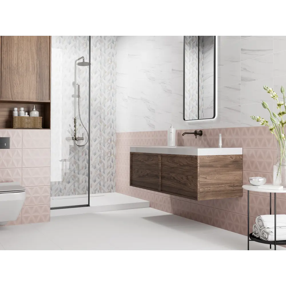 Santreyd Mersey Mono-R: Розовая керамическая плитка для элегантных интерьеров 89364556 STLM-0943894 - Вид №9