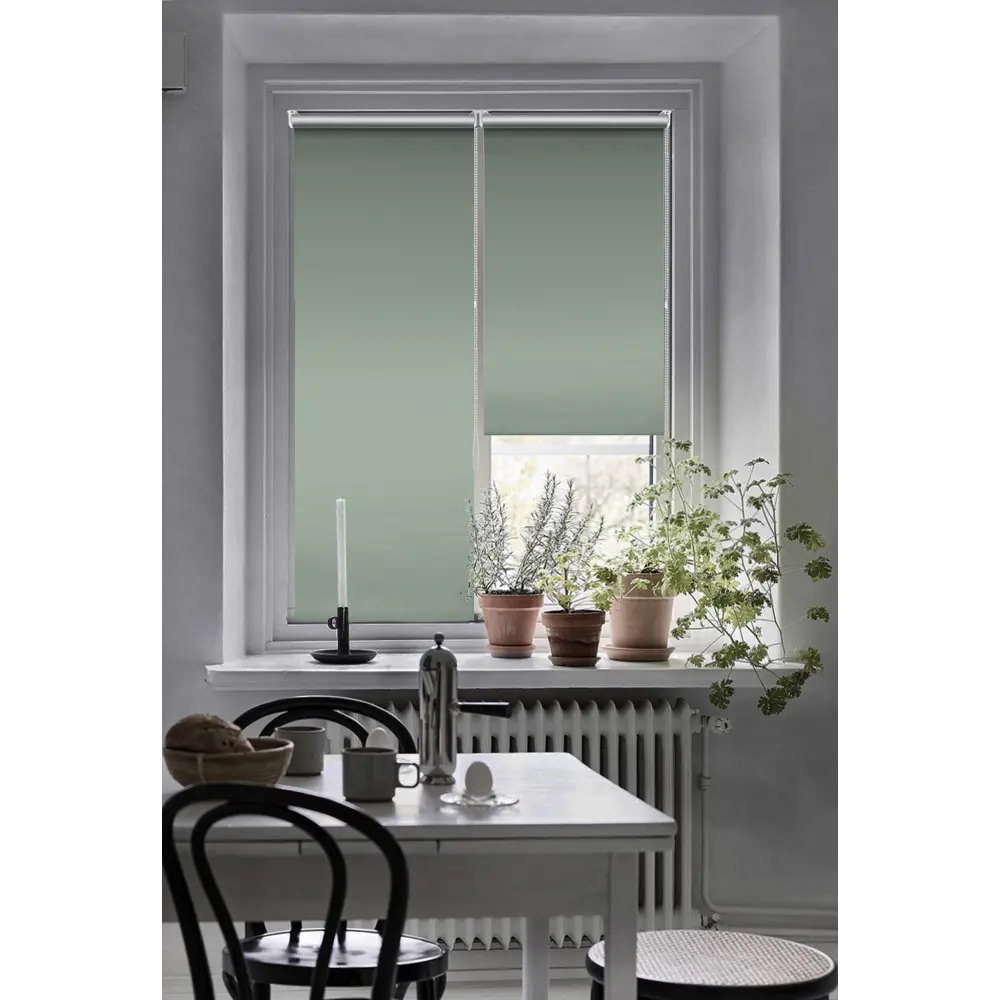 Штора рулонная блэкаут Эскар 50x160 см зеленая Cactus 5 BLACKOUT STLM-2156289 - Вид №5