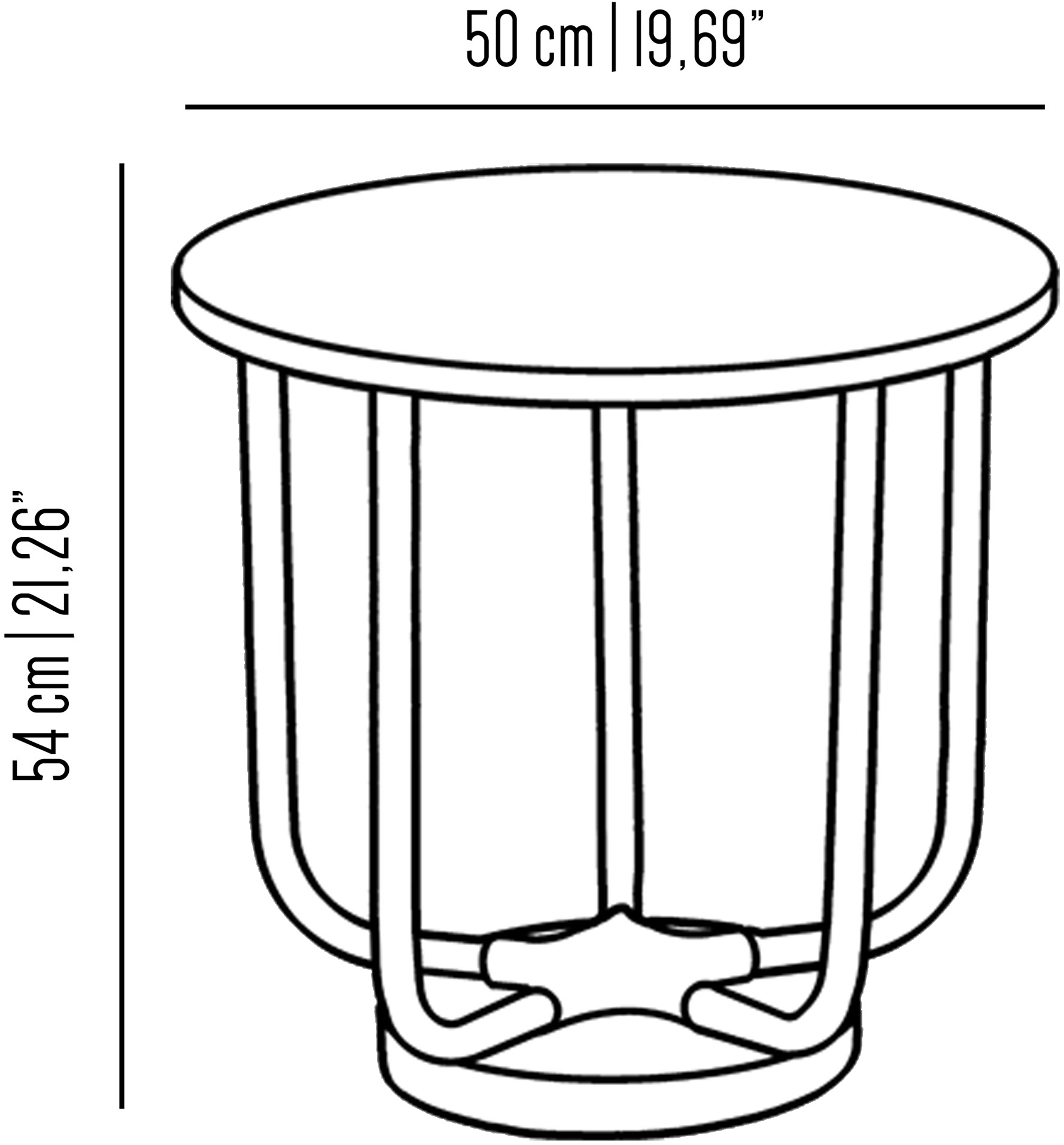 Il Bronzetto Круглый журнальный столик из мрамора Timeless Star01 - Вид №1