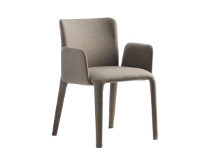 Мягкое тканевое кресло с подлокотниками