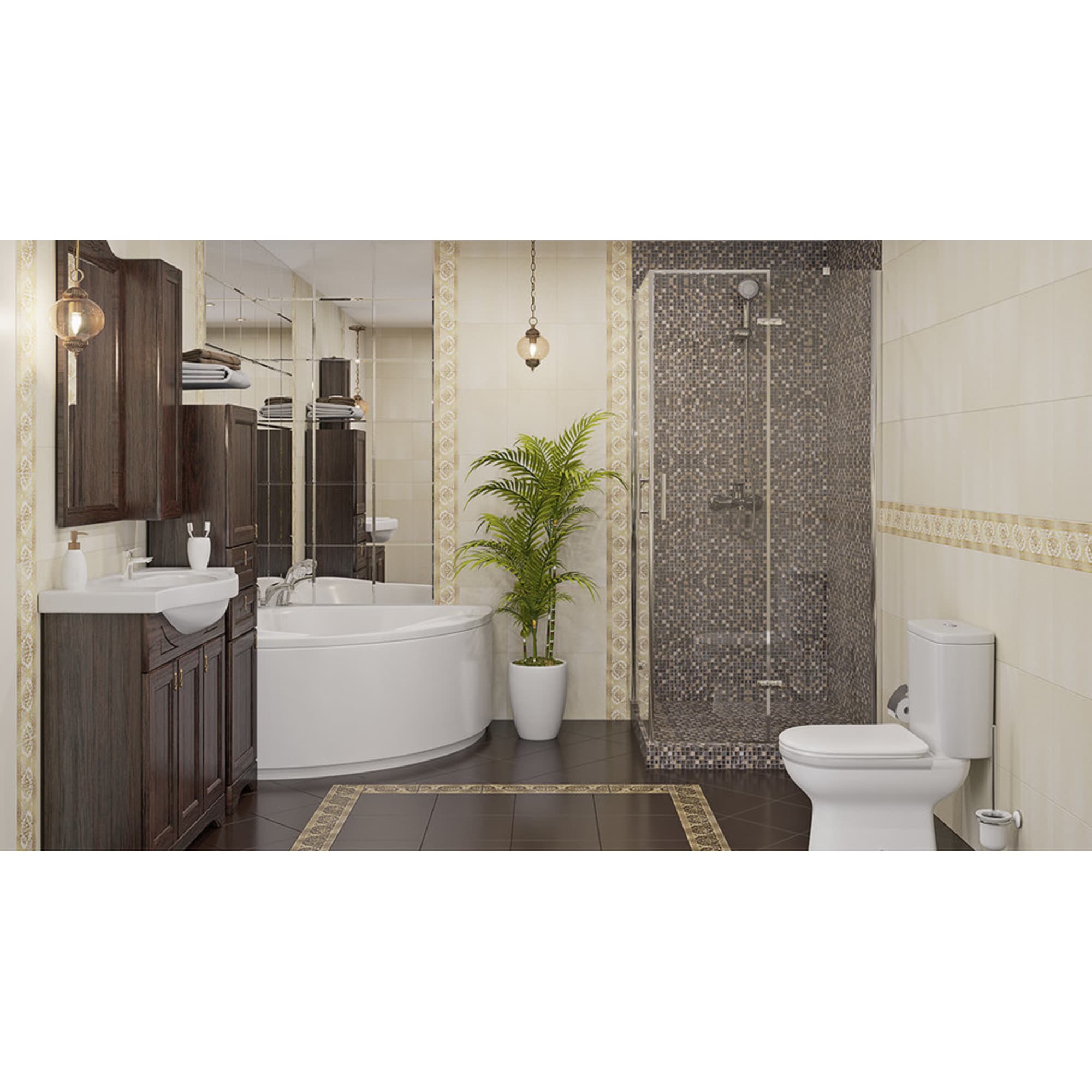 15031580 Керамогранит «» 30х30 см 1.35 м2 цвет коричневый Катар Santreyd  - Вид №5