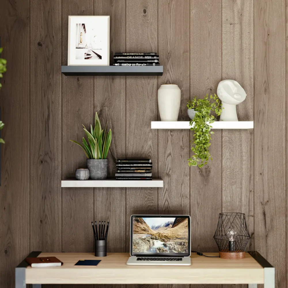 Полка настенная Spaceo White 60x23.5 см МДФ цвет белый STLM-2147232 - Вид №10