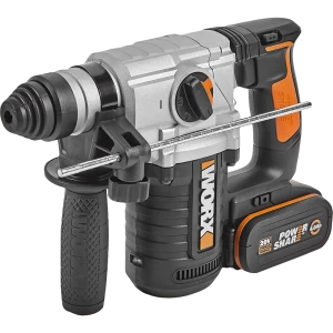Перфоратор аккумуляторный SDS-plus Worx WX392, 20 В Li-ion 2x4 Ач, 2.2 Дж 82342466 STLM-2159529