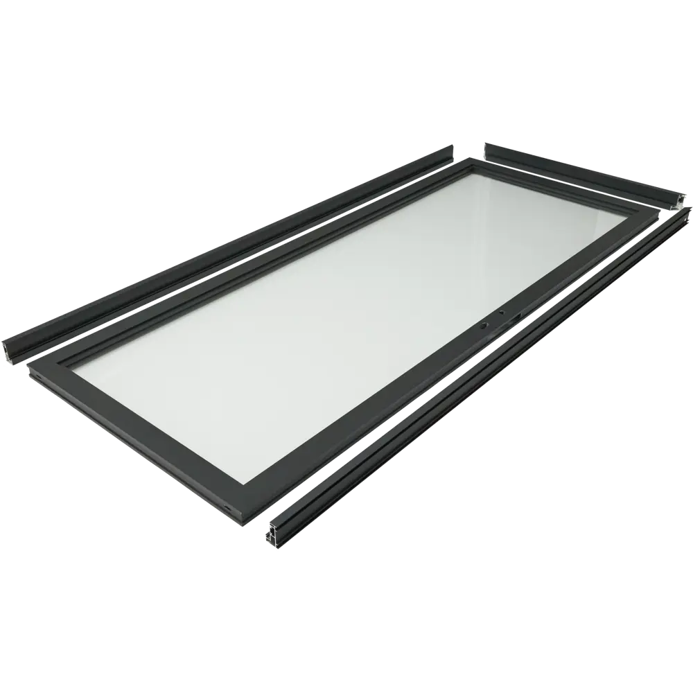 Дверь алюминиевая 205x83x40 мм черная без накладок 84749805 STLM-2169291 Santreyd 