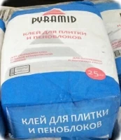 Клей для плитки и пеноблоков Pyramid 25кг
