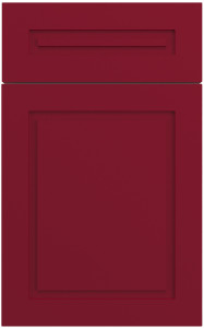 Фасады для кухни Модерн Фрезеровка «Ла Дефанс» Вишневый глянец №182