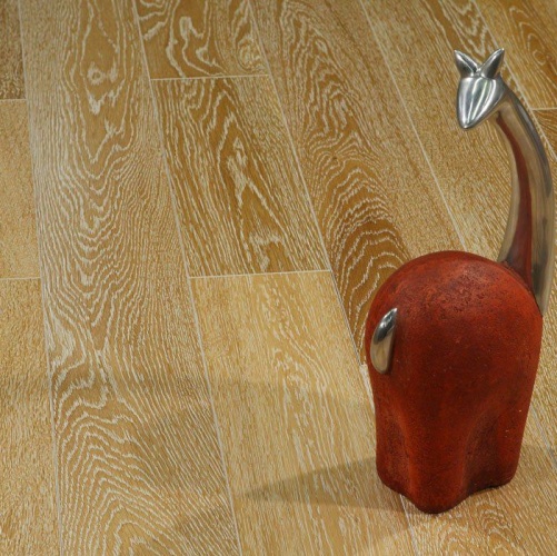 Массивная доска Magestik floor С покрытием Беленый Дуб с брашью (Текстурированная) 300-1800х125 мм MGK Magestic floor 2600300186 - Вид №7