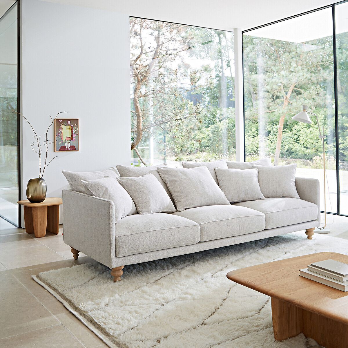 Квадратный низкий журнальный столик из дуба AMPM Iloss ARCH-00048071 - Вид №5