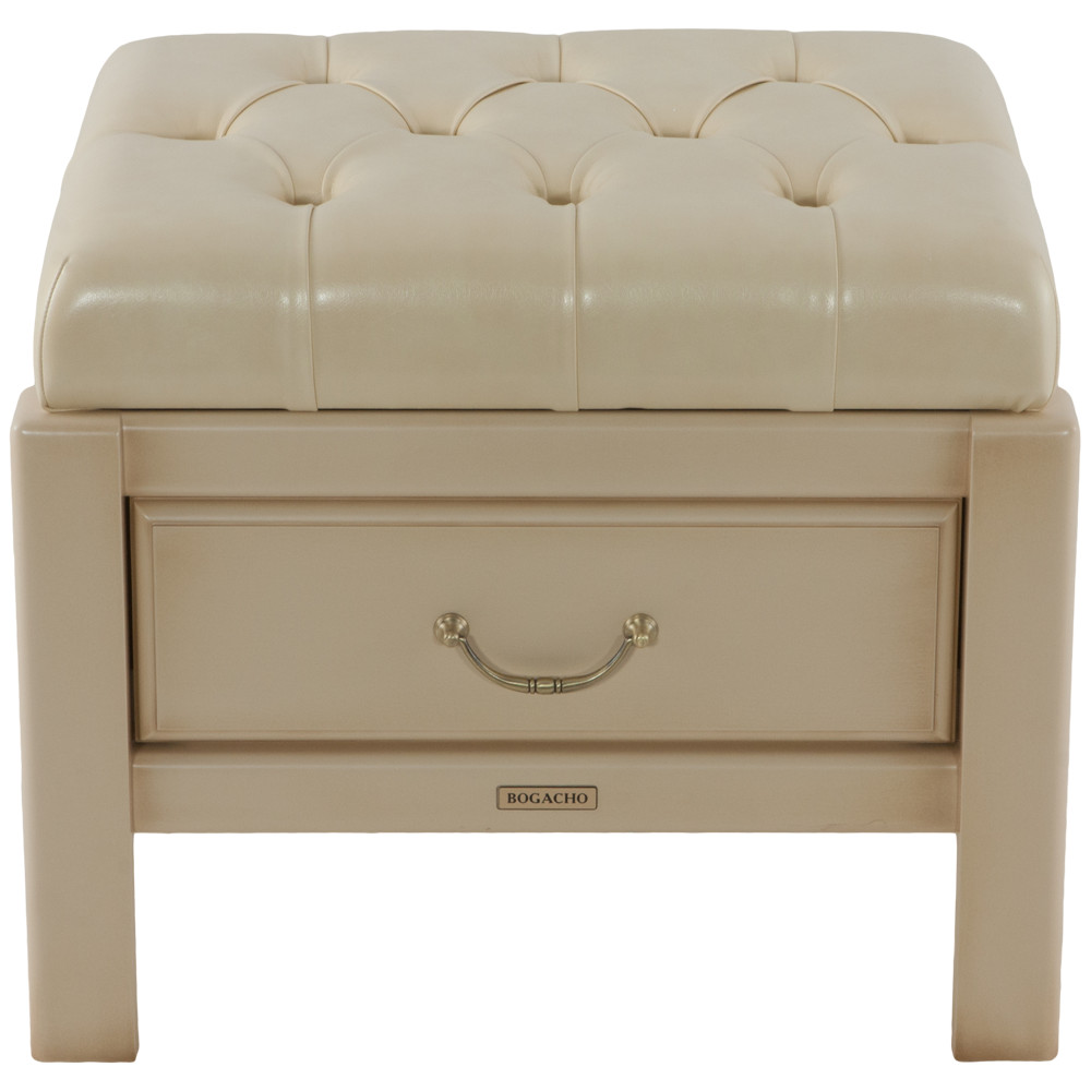 11099 Банкетка Лотос 4 Айвори Ваниль BOGACHO 4627138157626 - Вид №2