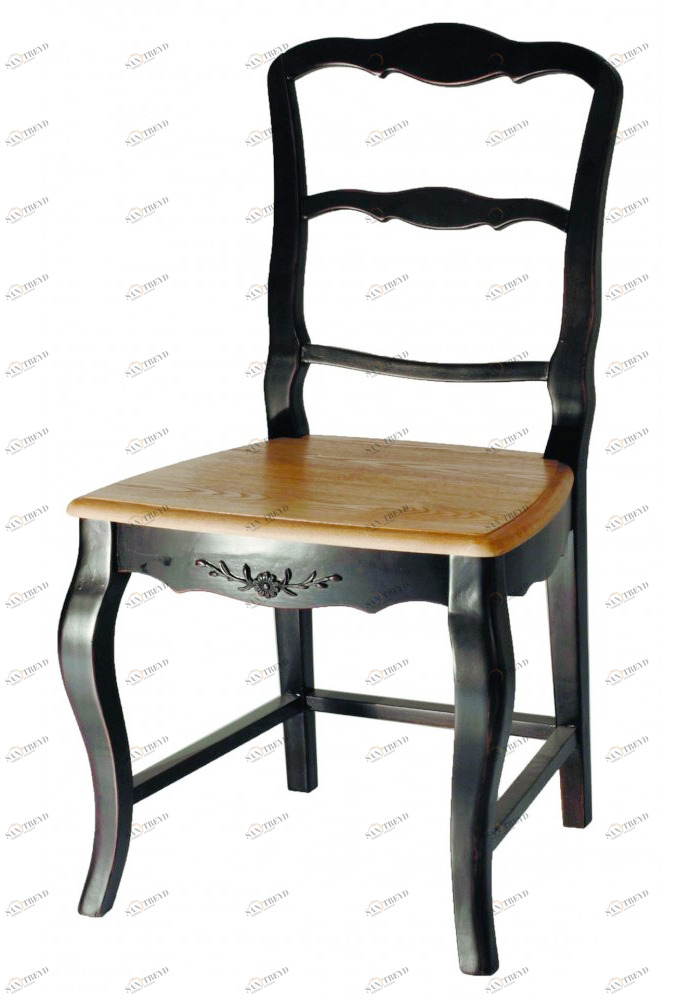 Стул Vik с деревянным сиденьем ДОМАШНЯЯ ОБСТАНОВКА BELVEDER 115703 Коричневый Santreyd 