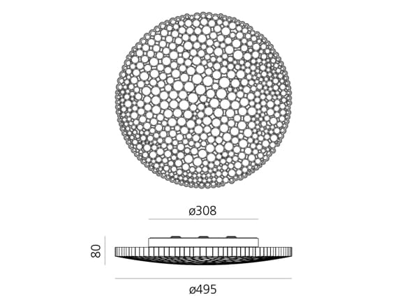 Настенный светильник / потолочный светильник из инженерного пластика Artemide Calipso ARCH-00122598 - Вид №8