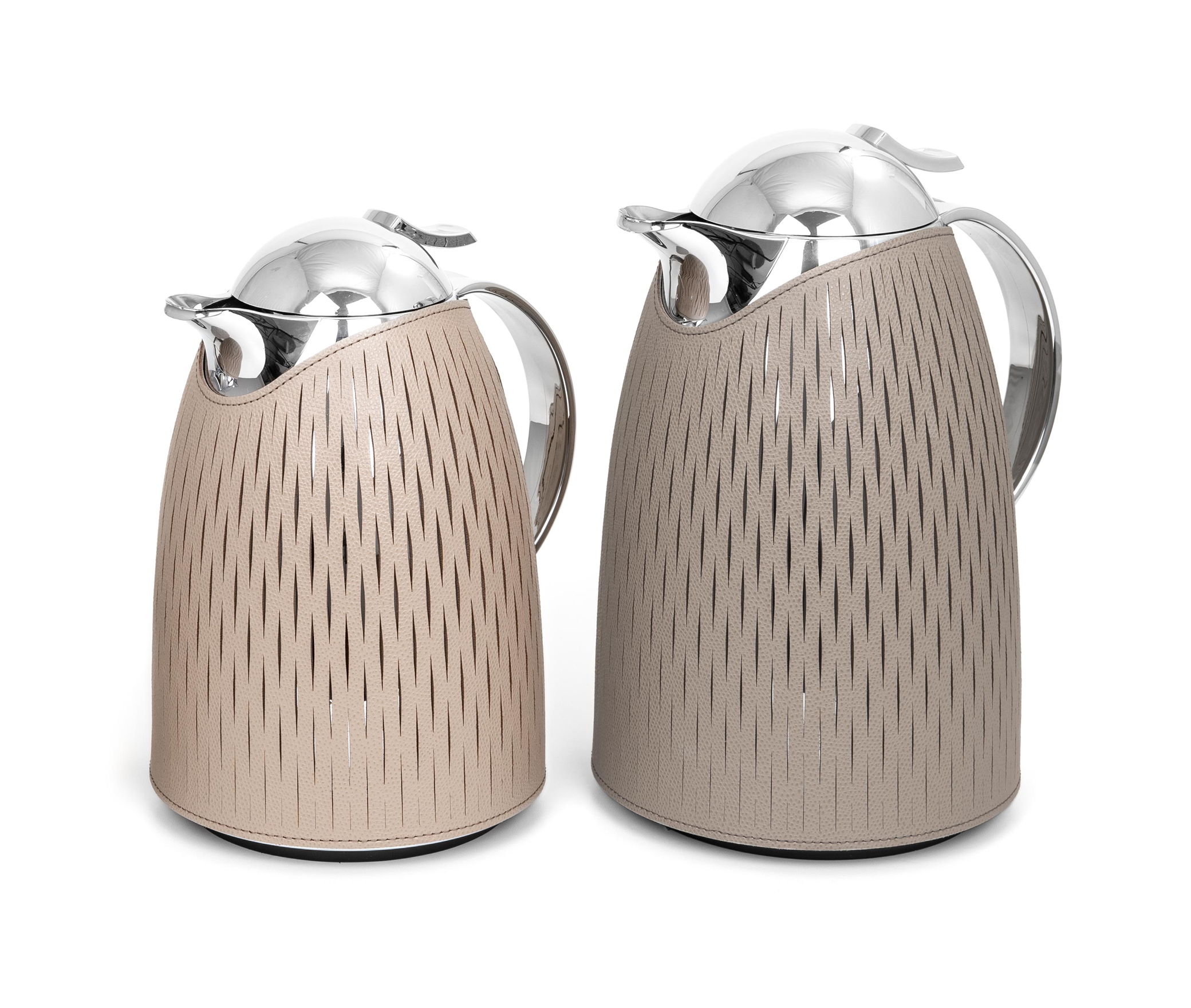 Графин Emily Thermal - 1,5 л - Ø 17X В 27 см / зернистая кожа_белый Pinetti 00.2022.029.000 - Вид №6